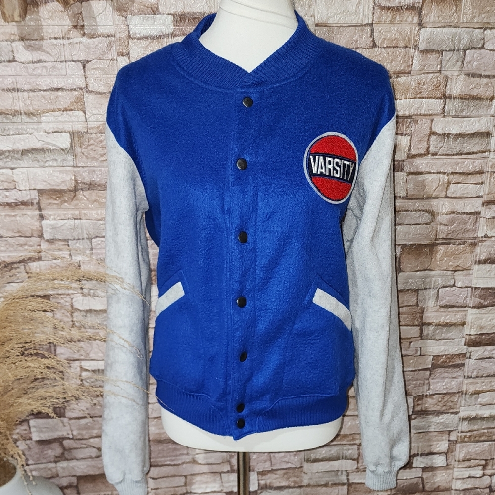 Joe Namath Blue and Gray Varsity Jacket
